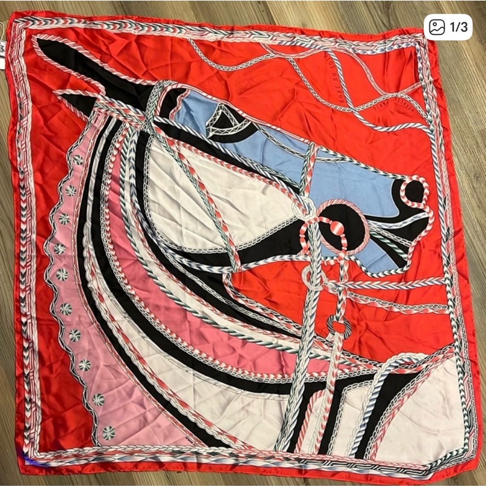 Colorful Horse Print Scarf